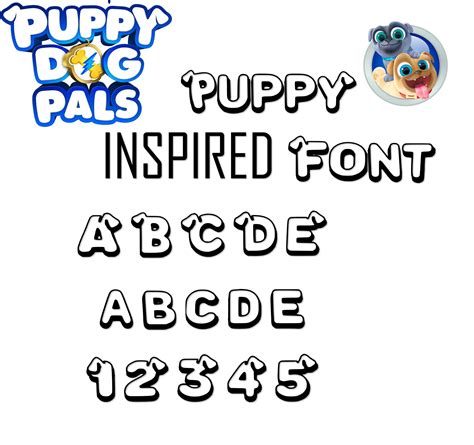 Free Printable Puppy Dog Pals Font